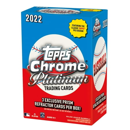2022 Topps Chrome Platinum Anniversary Baseball Trading Cards Blaster Box