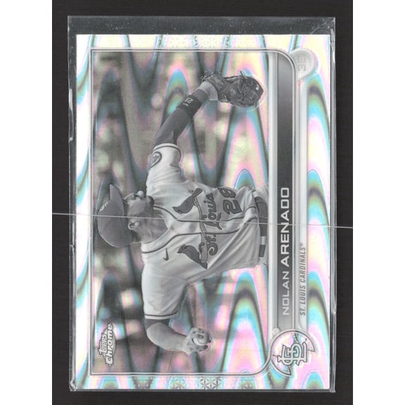 Near Mint 2022 Topps Chrome RayWave Nolan Arenado #74 St Louis Cardinals Baseball Card