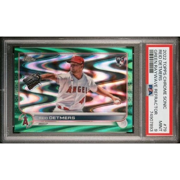 2022 Topps Chrome Reid Detmers #79 Wave PSA 9