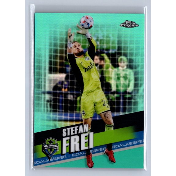 2022 Topps Chrome Stefan Frei #140 Aqua Refractor /199