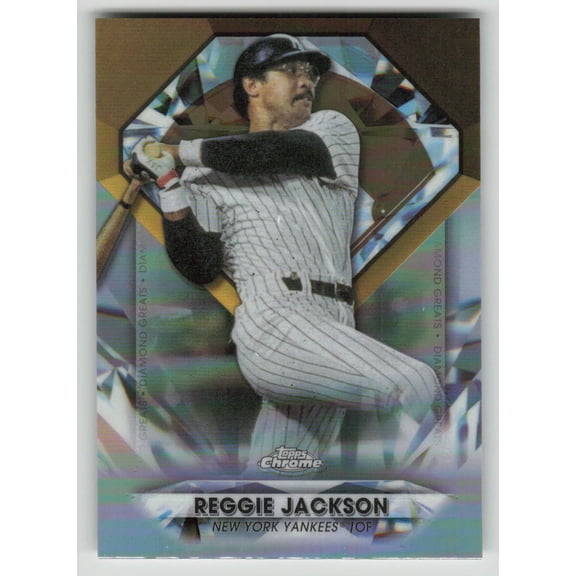 2022 Topps Chrome Update Diamond Greats Reggie Jackson New York Yankees #DGC-17 Refractor Baseball Card
