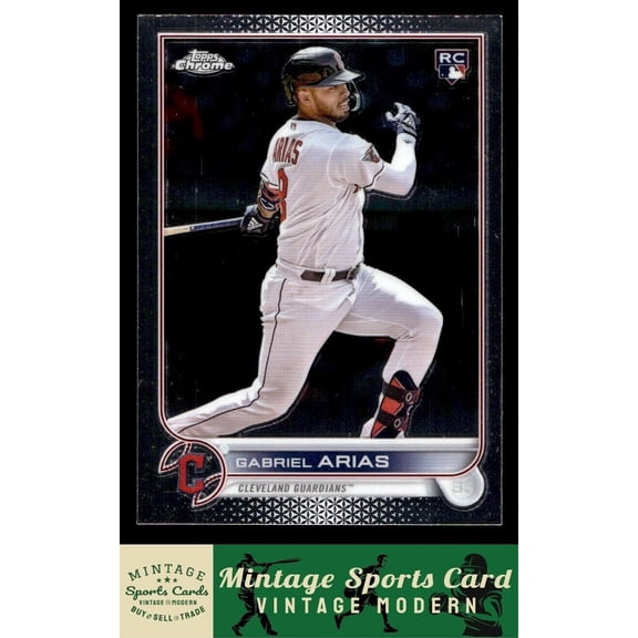 2022 Topps Chrome Update Cleveland Guardians Gabriel Arias #USC131 RC Baseball Card
