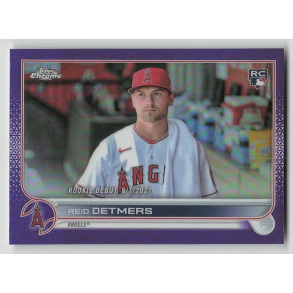 2022 Topps Chrome Update Reid Detmers #USC90 Chrome Purple Refractor RC