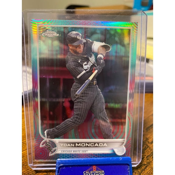 2022 Topps Chrome Yoan Moncada #127 Chicago White Sox Serial Numbered Baseball Card