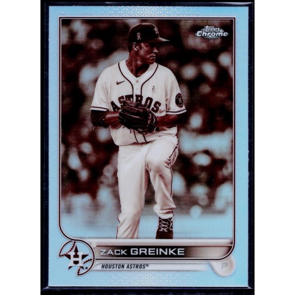 2022 Topps Chrome Zack Greinke #5 Sepia Refractor Near Mint Baseball Card Houston Astros