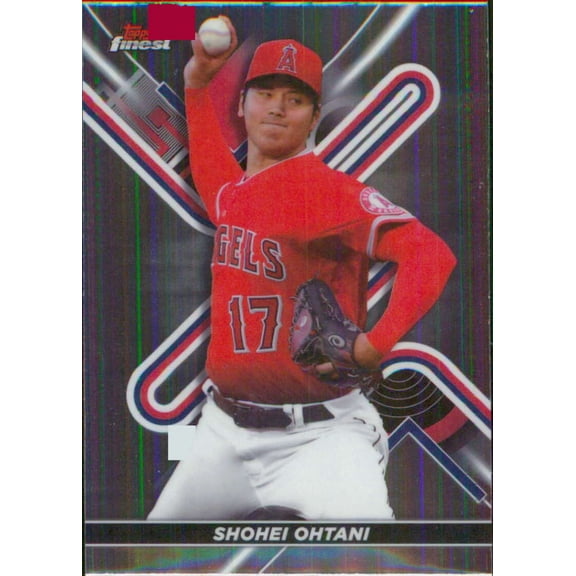 2022 Topps Finest #28 Shohei Ohtani Los Angeles Angels  MLB Baseball Trading Card