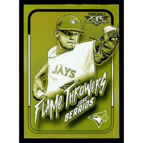 2022 Topps Fire Flame Throwers Jose Berrios #FT-13 Gold