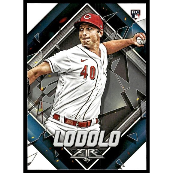 2022 Topps Fire Nick Lodolo #37 /3 RC Cincinnati Reds Baseball Card Near Mint