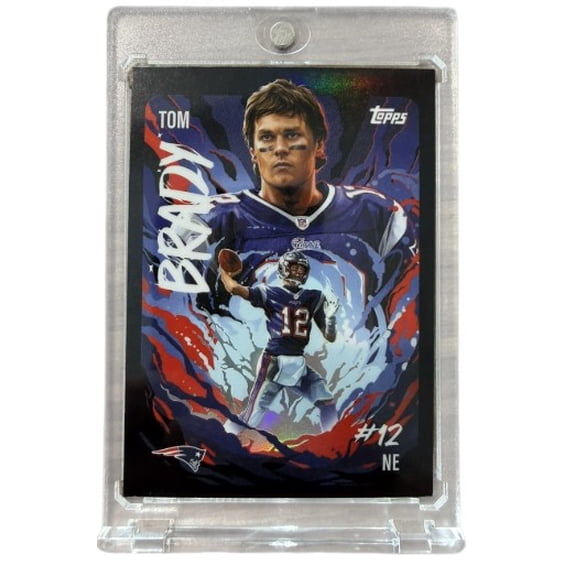 2022 Topps Fire Tom Brady #12 New England Patriots NFL Football Trading Card