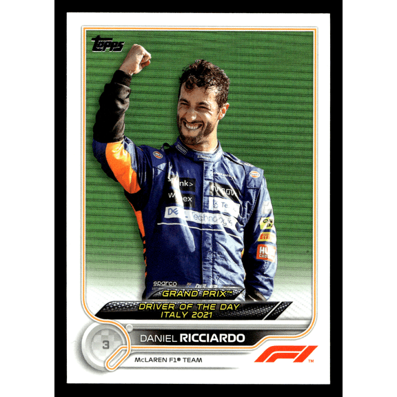 2022 Topps Formula 1 Trading Card Daniel Ricciardo #185 McLaren F1 Team