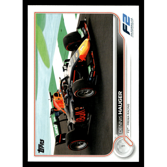 2022 Topps Formula 1 Dennis Hauger #129 Prema Racing Formula 2 Trading Card
