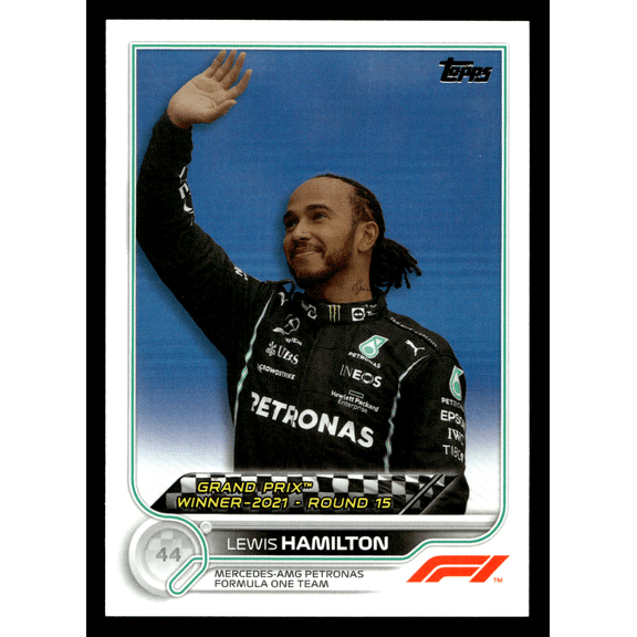 2022 Topps Formula 1 Lewis Hamilton #165 Mercedes-AMG Petronas Trading Card