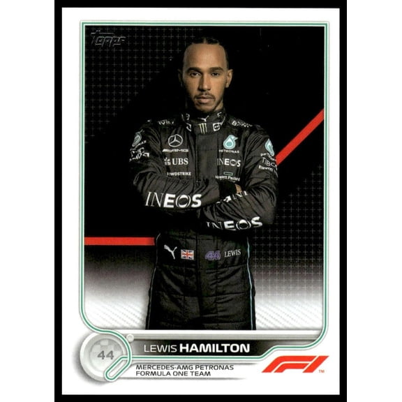 2022 Topps Formula 1 Lewis Hamilton #5 Mercedes-AMG Petronas Racing Card