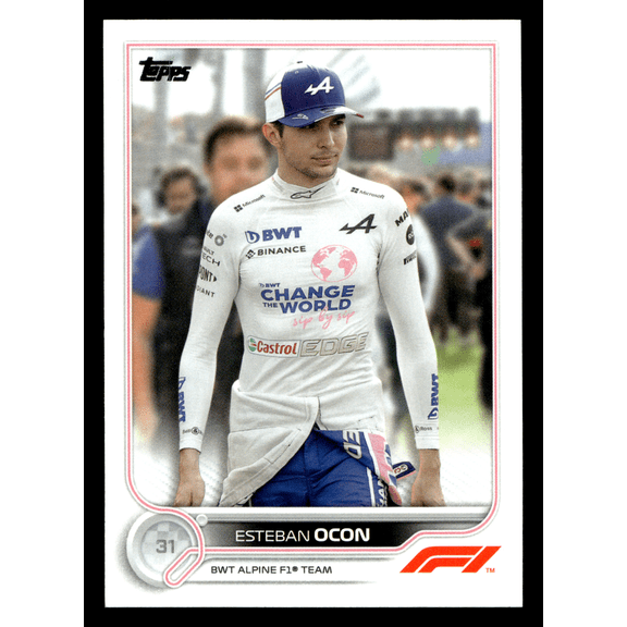 2022 Topps Formula 1 Trading Card Esteban Ocon #43 BWT Alpine F1 Team