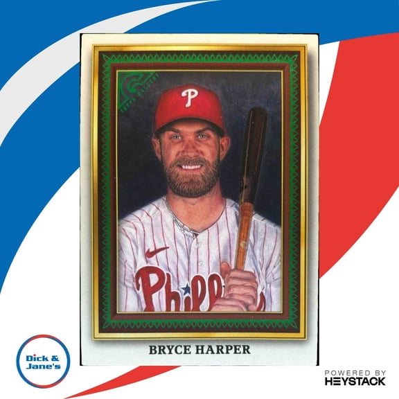 2022 Topps Gallery Bryce Harper Portrait Green 36/250 Philadelphia Phillies