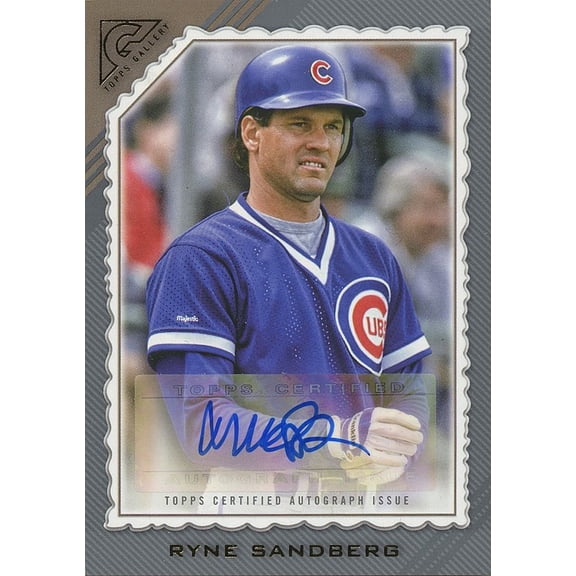 2022 Topps Gallery Ryne Sandberg Chicago Cubs Auto Hard Signed Baseball Card