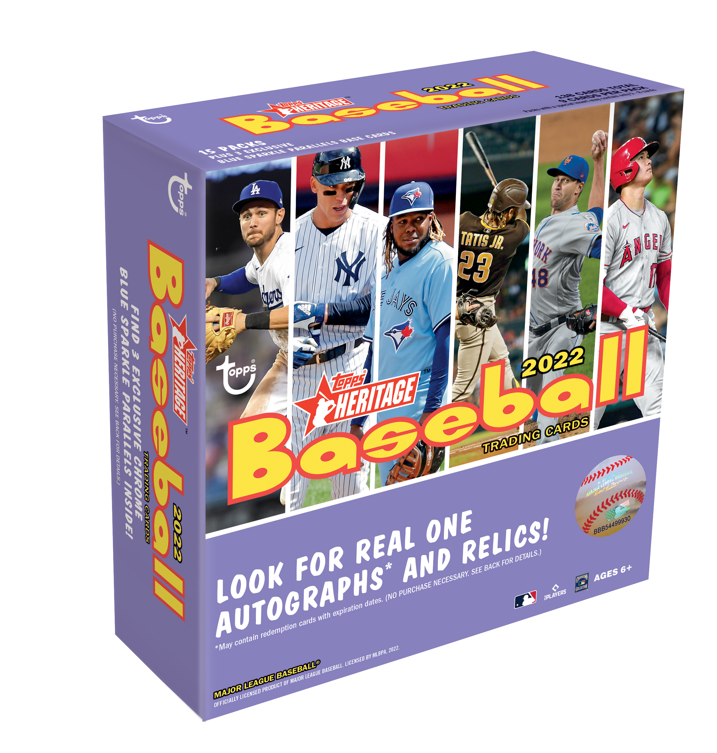2022 Topps Heritage Baseball Mega Box Trading Cards - image 1 of 3
