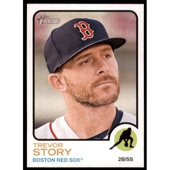 2022 Topps Heritage High Number #507 Trevor Story NM-MT Boston Red Sox Baseball Card Boston Red Sox MLB Baseball Trading Card