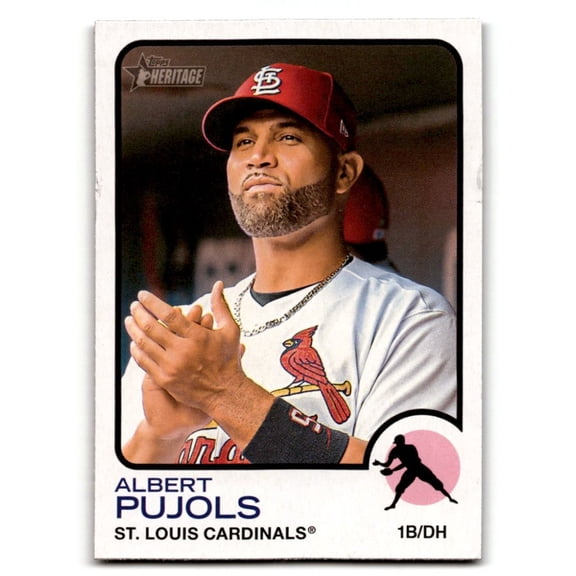 2022 Topps Heritage High Number #592 Albert Pujols EX Excellent Baseball Card St. Louis Cardinals MLB Baseball Trading Card