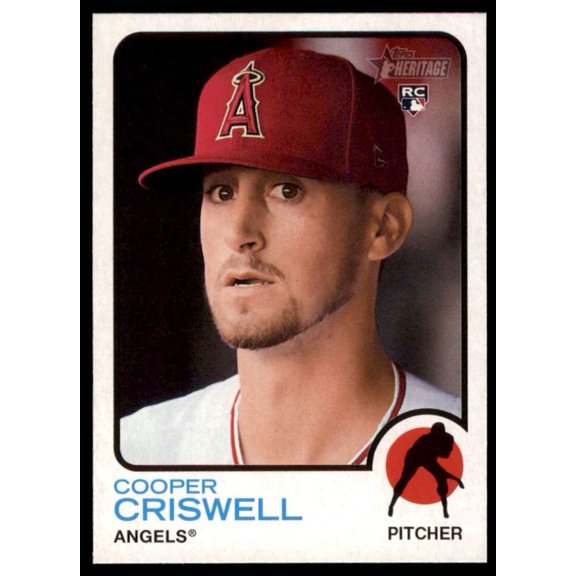 2022 Topps Heritage High Number #594 Cooper Criswell NM-MT RC Rookie Baseball Card Los Angeles Angels MLB Baseball Trading Card