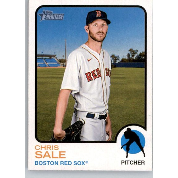 2022 Topps Heritage High Number #637 Chris Sale NM-MT Red Sox Baseball Card Boston Red Sox MLB Baseball Trading Card