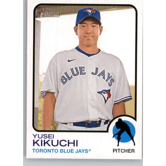 2022 Topps Heritage High Number #687 Yusei Kikuchi NM-MT Toronto Blue Jays Baseball Card Toronto Blue Jays MLB Baseball Trading Card