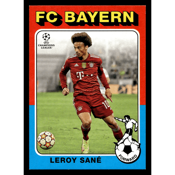 2022 Topps Heritage UEFA Champions League Leroy San #75-05