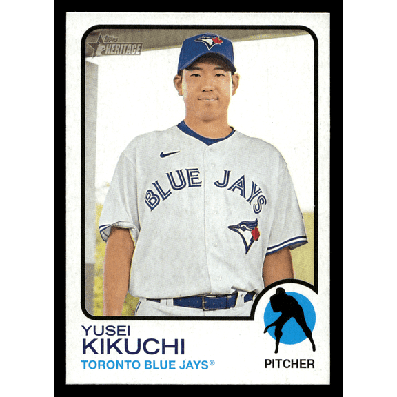 2022 Topps Heritage Yusei Kikuchi Toronto Blue Jays #687 Baseball Trading Card