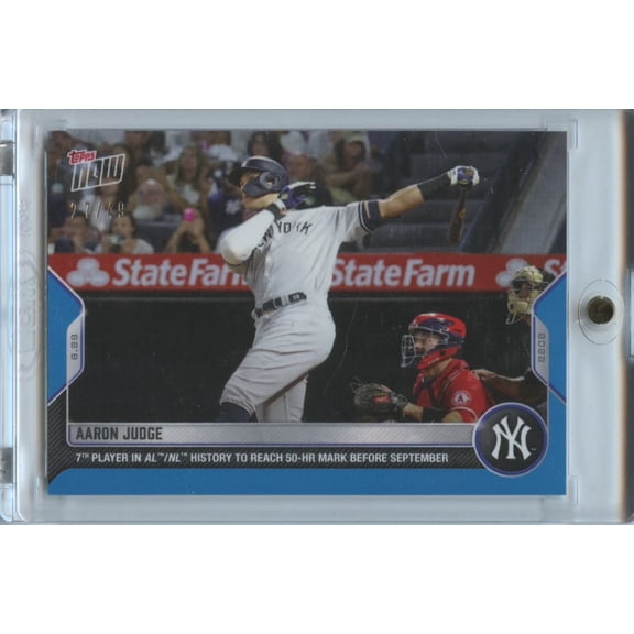 2022 Topps Now Aaron Judge #802 Blue Score