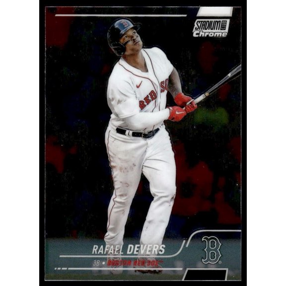 2022 Topps Stadium Club Chrome Rafael Devers #282 Boston Red Sox Baseball Card