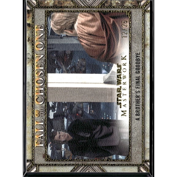 2022 Topps Star Wars Masterwork Dual Relic Obi-Wan Kenobi Anakin Skywalker 12/25 FALL-13 Trading Card