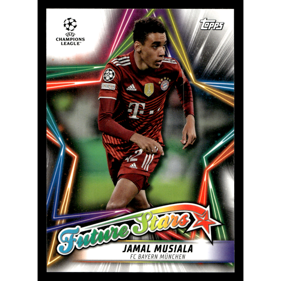 2022 Topps UEFA Champions League Future Stars Jamal Musiala FS-04 Trading Card FC Bayern Munich