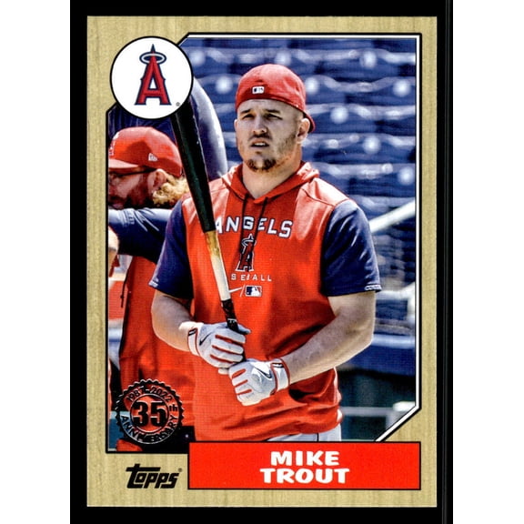 2022 Topps Update Mike Trout #87TBU-1 1987 Topps Baseball