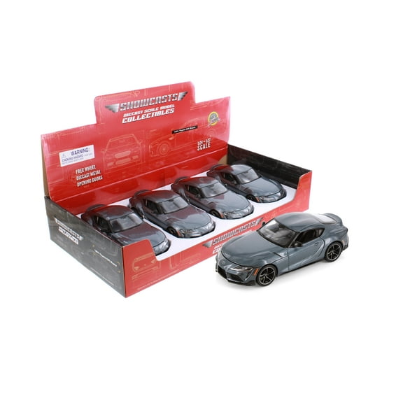 2022 Toyota GR Supra Sports Car, Gray - Showcasts 37917 - 1/24 Scale Diecast Model Car