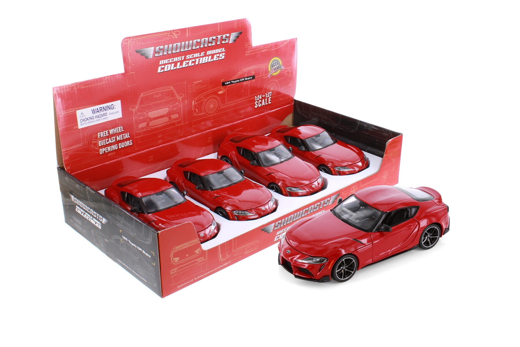 2022 Toyota GR Supra Sports Car, Red - Showcasts 37917 - 1/24