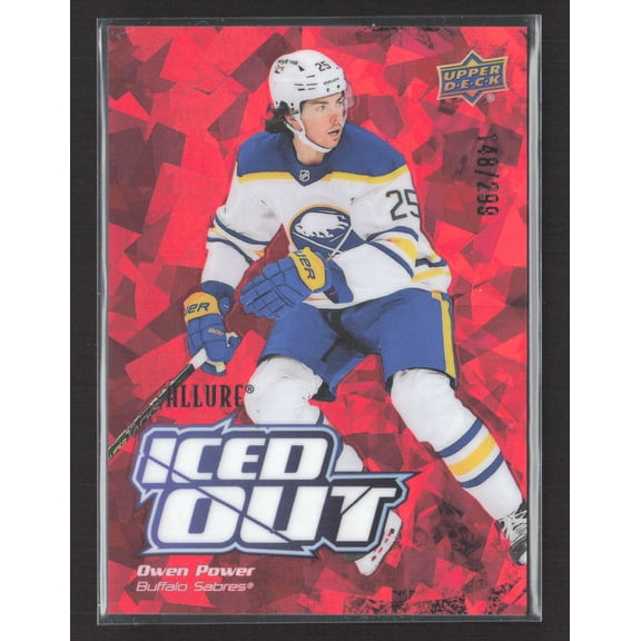 2022 Upper Deck Allure Iced Out Owen Power #IO-21 Red /299