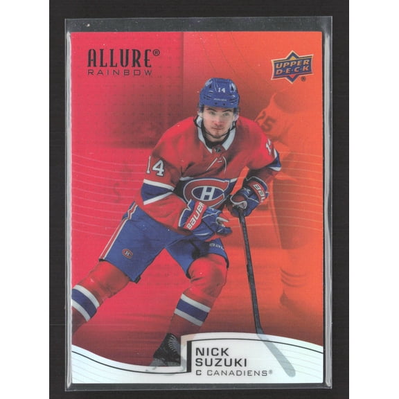 2022 Upper Deck Allure Rainbow Nick Suzuki #R-66 Red/Orange