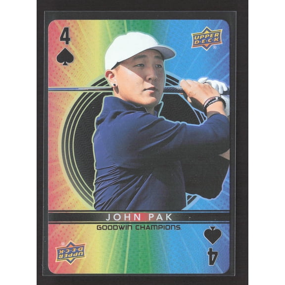 2022 Upper Deck Goodwin Champions John Pak #4 Playing Cards