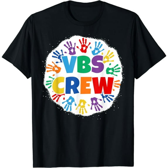 2022 Vacation Bible School Bleached Handprints VBS Crew T-Shirt