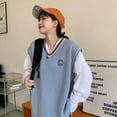 thumbnail image 1 of 2022 Vest Women Fashion Japanese-style Sweety Girls Autumn-winter New Kawaii Tops Knitted Students Fashion Leisure Simple Cute, 1 of 6