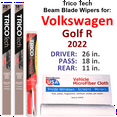 thumbnail image 1 of 2022 Volkswagen Golf R Beam Blade Wipers (Set of 3) w/Rear Wiper, 1 of 3