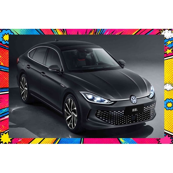 2022 Volkswagen Lamando L - Pop Art Edition | 20x30 Inch Glossy Laminated Poster | Vibrant Colors & Stunning Detail Wall Art