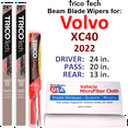 thumbnail image 1 of 2022 Volvo XC40 Beam Blade Wipers (Set of 3) w/Rear Wiper, 1 of 3