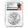 thumbnail image 1 of 2022 (W) $1 American Silver Eagle NGC MS70 Black Label, 1 of 3