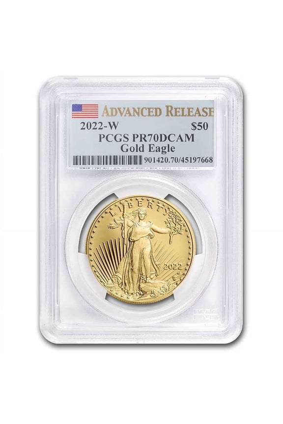 2022-W 1 oz Proof Gold Eagle PR-70 PCGS (Advanced Release)