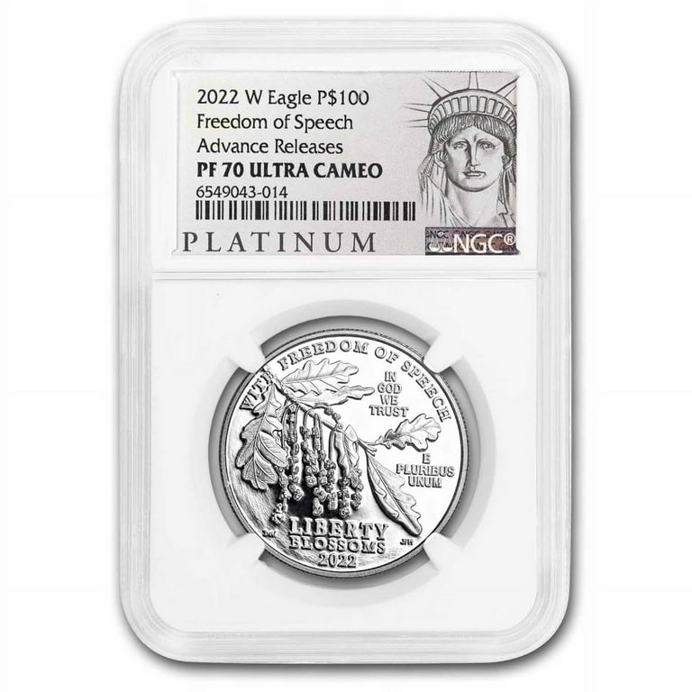 2022-W 1 oz Proof Platinum Eagle PF-70 NGC (Advanced Releases