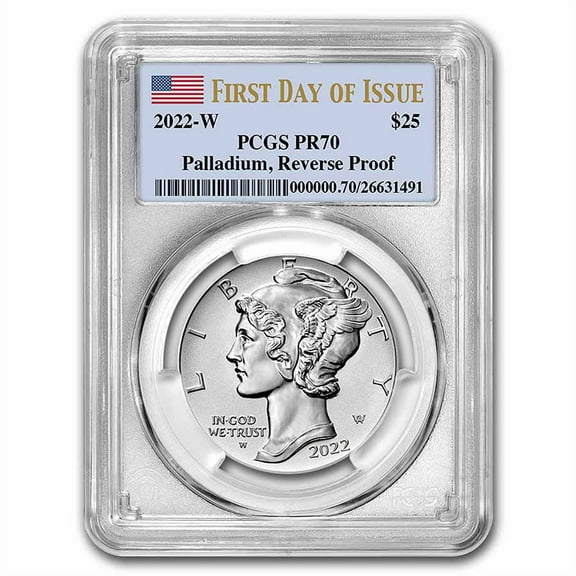 2022-W 1 oz Reverse Proof Palladium Eagle PR-70 PCGS (FDI)