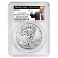 thumbnail image 1 of 2022-W Burnished $1 American Silver Eagle PCGS SP70 FDOI Trump 45th President Label, 1 of 2