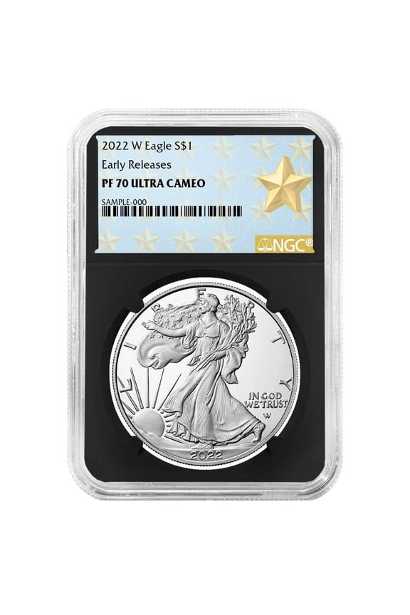 2022-W Proof $1 American Silver Eagle NGC PF70UC ER West Point Star Label Retro Core