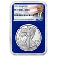 thumbnail image 1 of 2022-W Proof $1 American Silver Eagle NGC PF70UC Trump Label Blue Core, 1 of 3